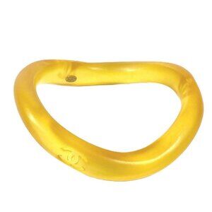CHANEL 96C CC Logo CC Mark Accessory bracelet Bangle Resin yellow
